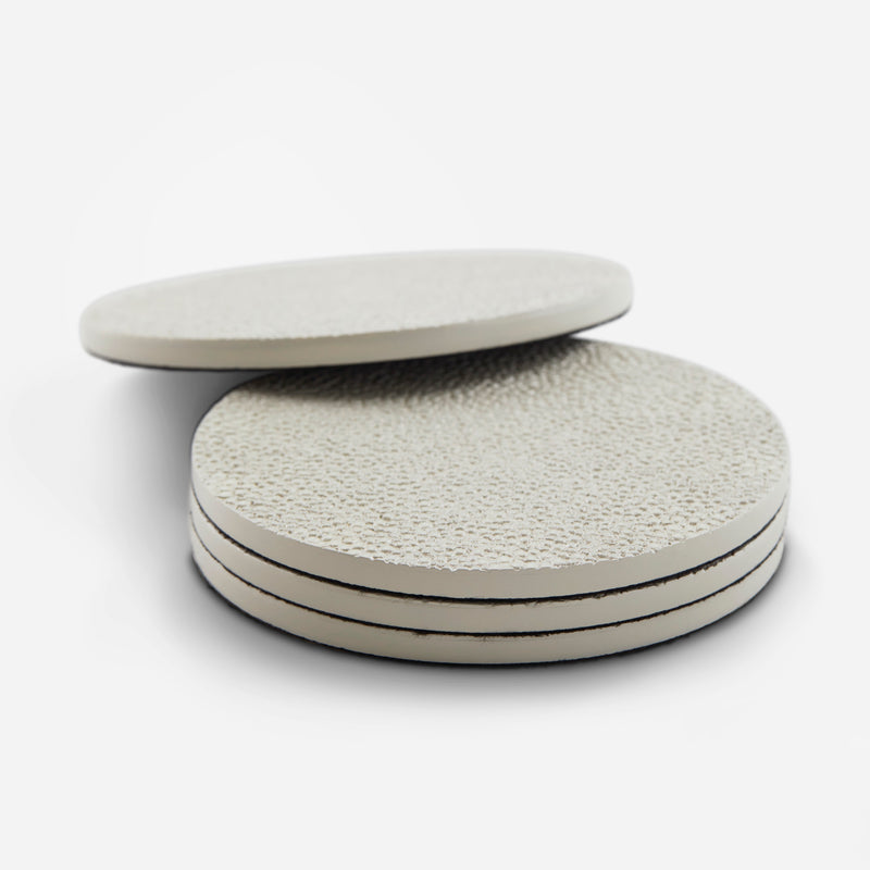 Shagreen Coasters - Linen