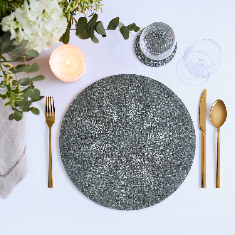 Shagreen Placemats - Midnight