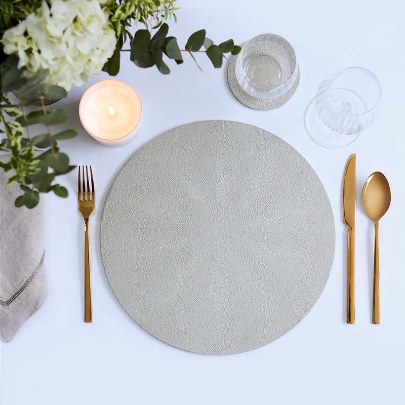 Shagreen Placemats - Linen