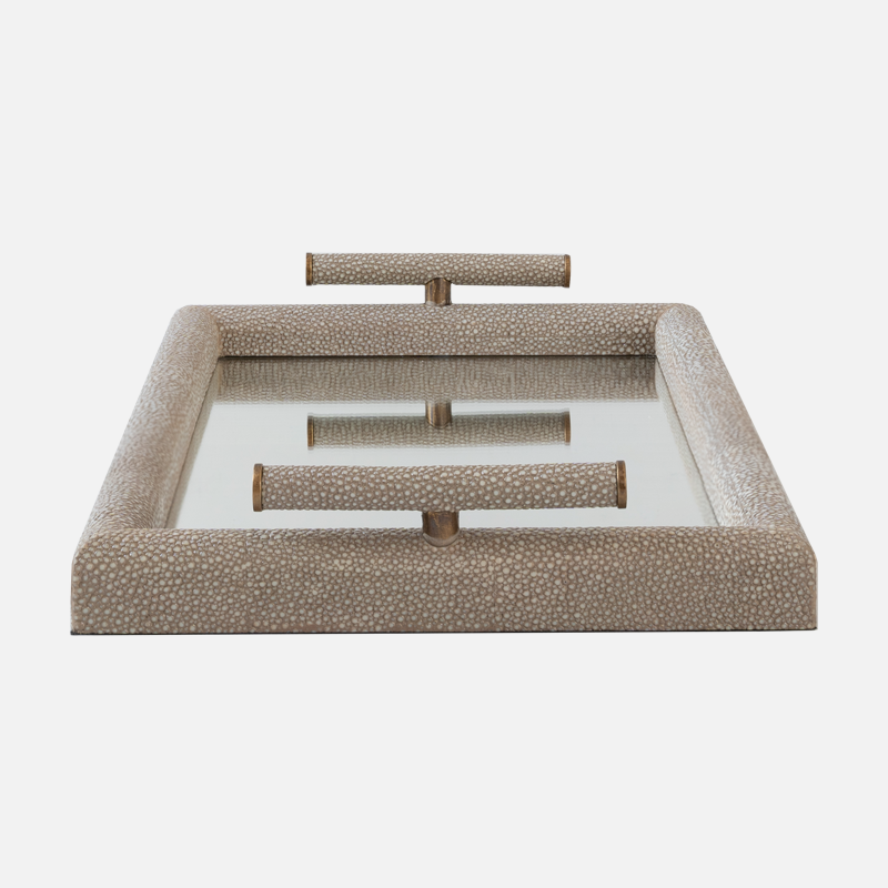 Shagreen Vanity Tray - Dune