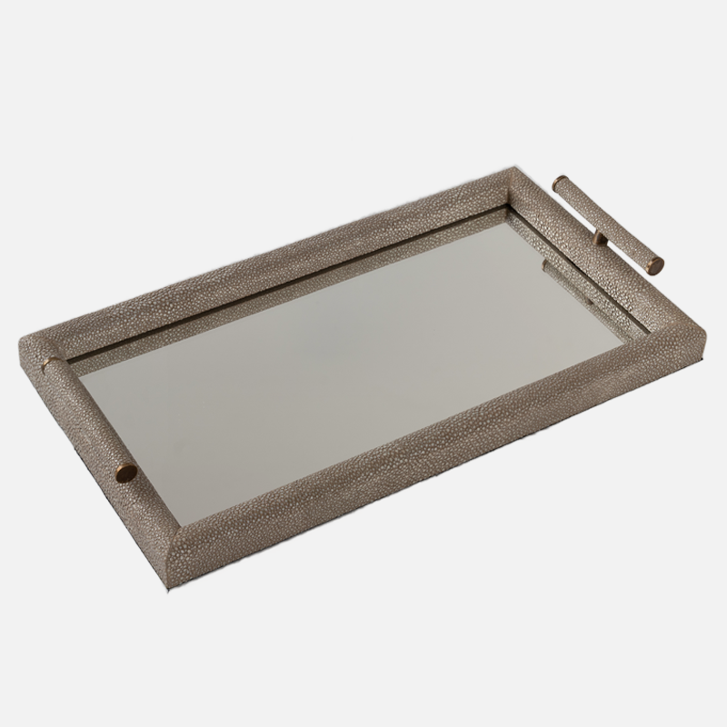 Shagreen Vanity Tray - Dune