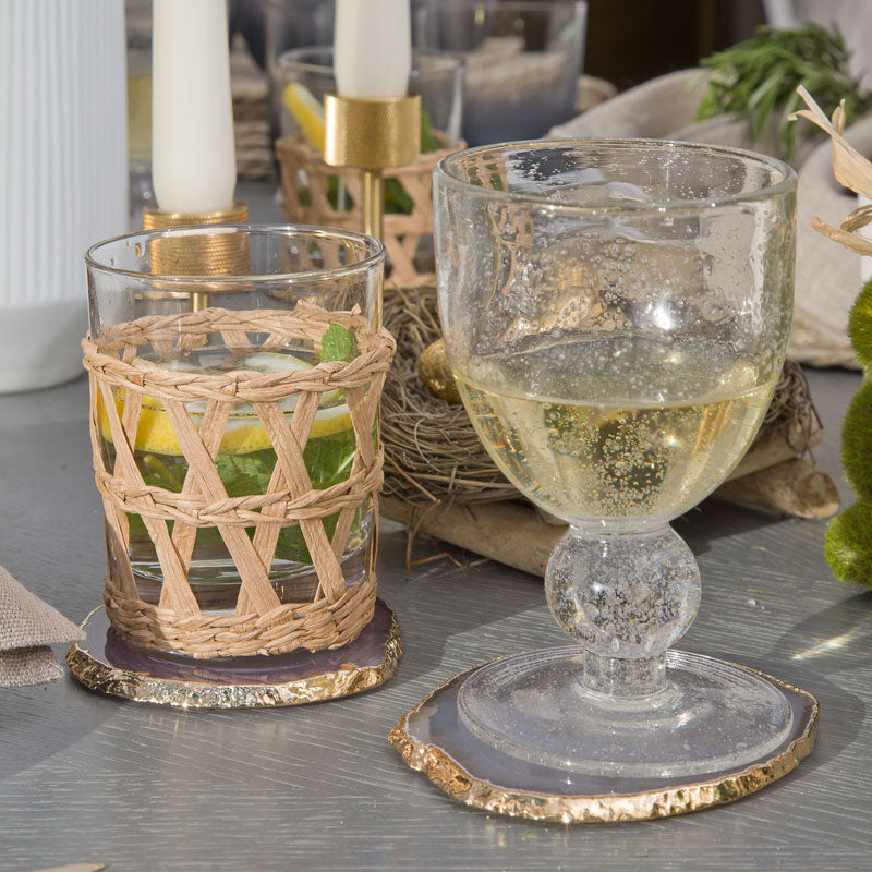 Rattan Tumblers - Set of 4