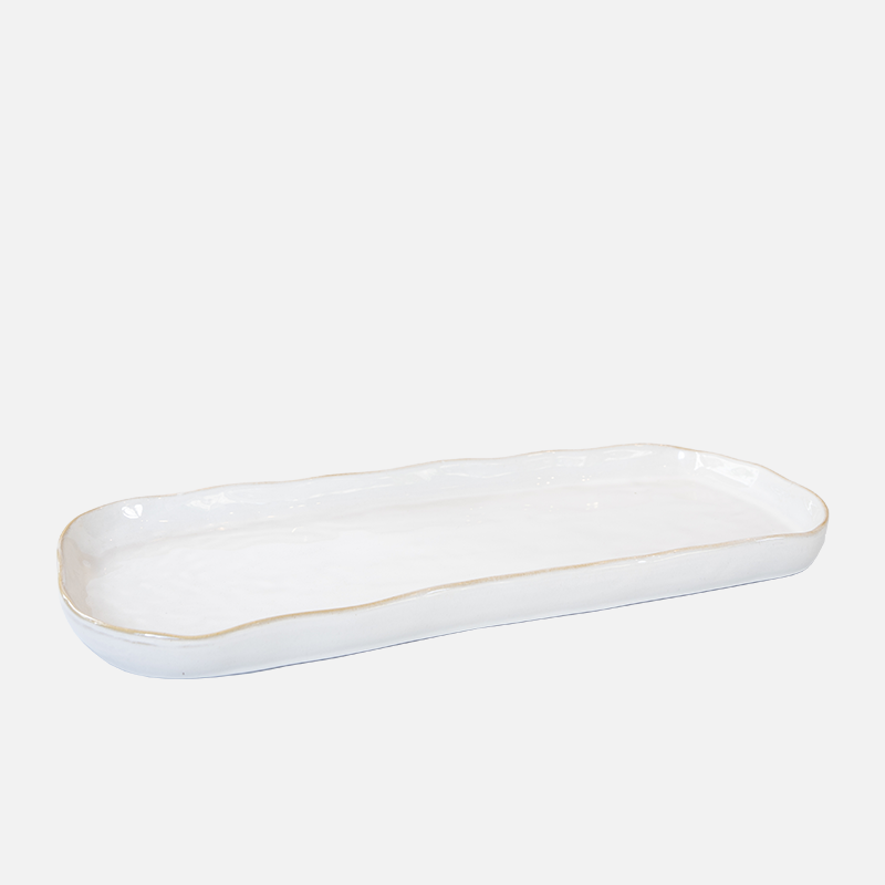 Ceramic Serving Tray - White