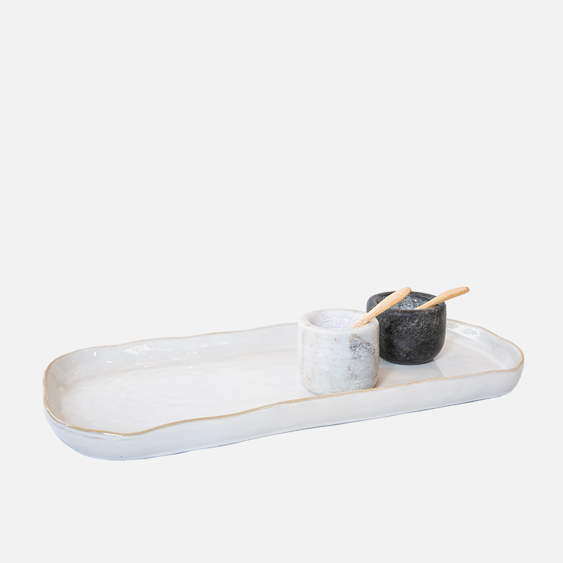 Ceramic Serving Tray - White